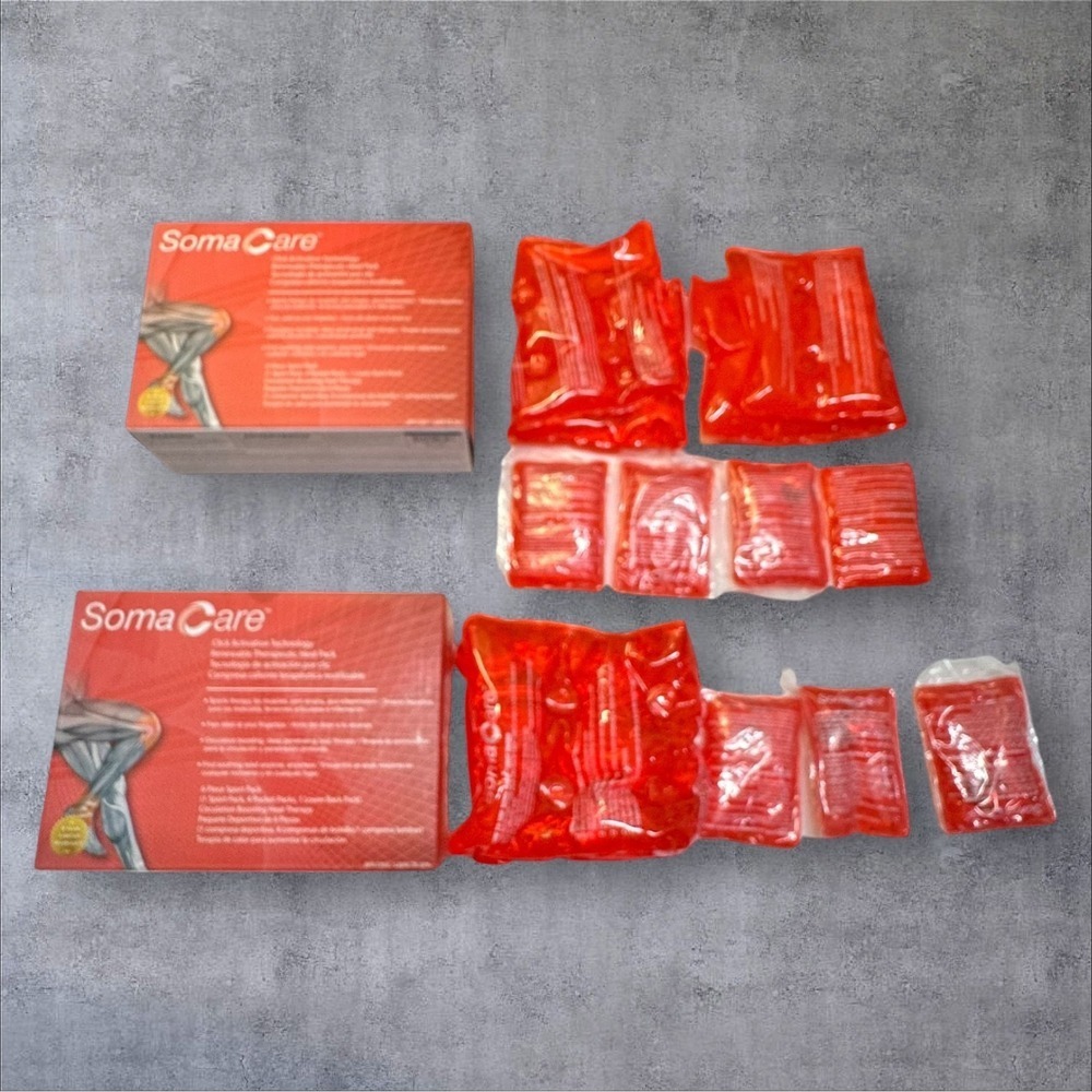 SomaCare Reusable Heat Pack Lot Click Activated‎ Pain Relief Therapy Packs